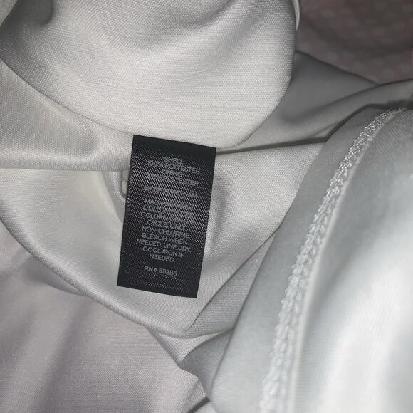 Express Pastel Pink Polka Dot Choker Tea Length Fit & Flare Keyhole Cutout Sz 12 - Picture 11 of 16